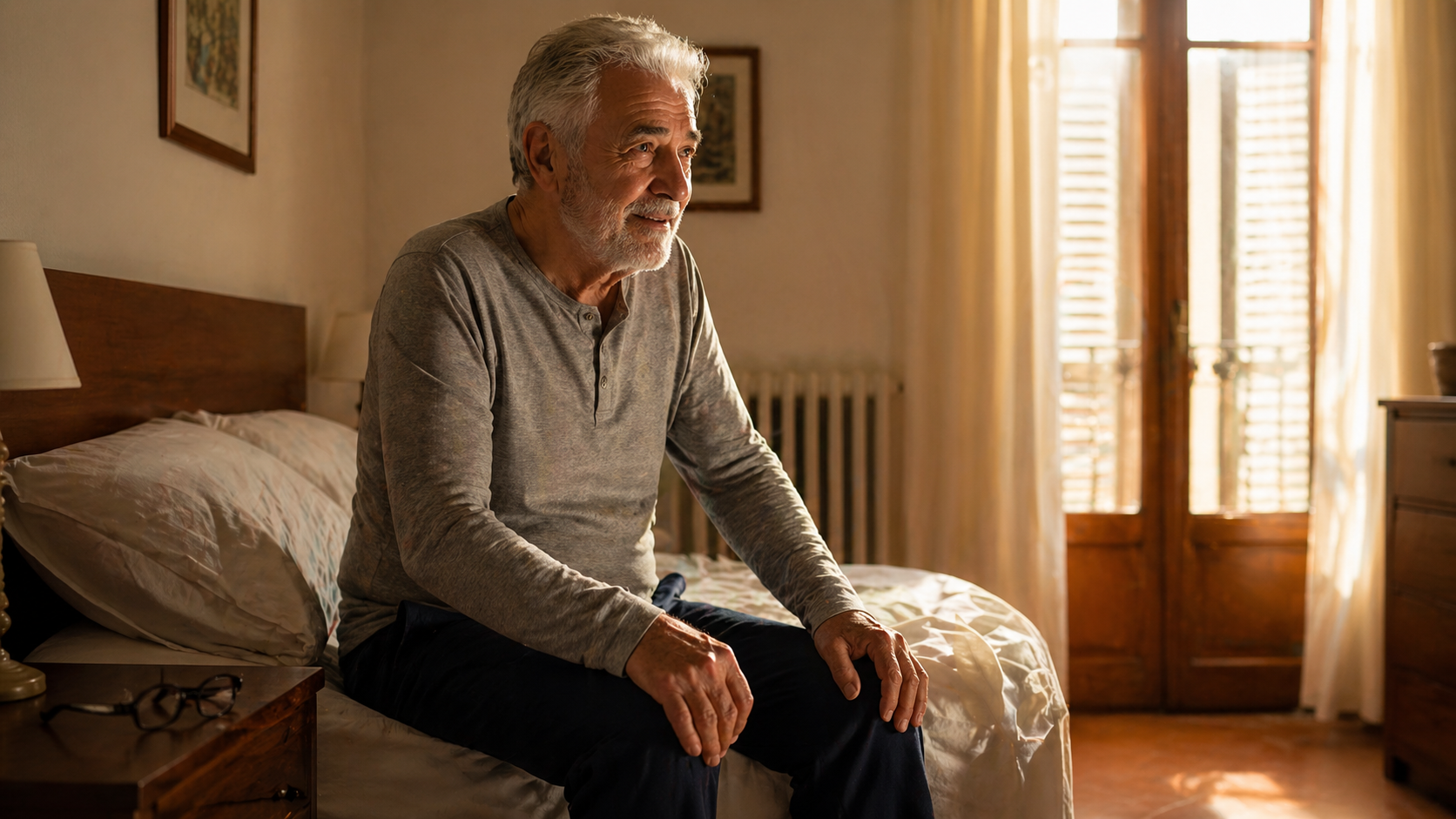 Roberto si sveglia la mattina senza dolore per la prima volta